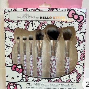 🌸. Impressions Pink Hello Kitty Brush Set